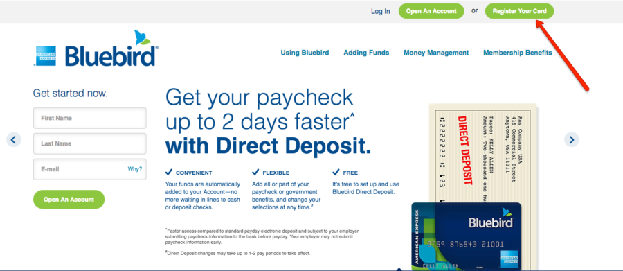 Bluebird Register Temporary Card – CJWXVR